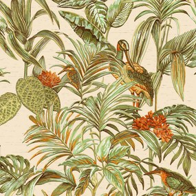 Carta Da Parati Bird-of-paradise Verde /