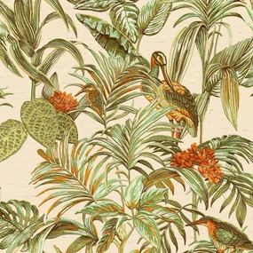 Carta Da Parati Bird-of-paradise Verde /