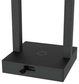 Lampada da Tavolo Ricaricabile 2.2W, IP54 CCT, Serie VELA - Nera Colore del corpo Nero