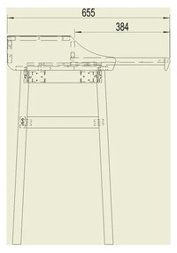 Scrivania in stile segreteria con effetto rovere 44x115 cm Carteret – Woodman