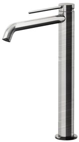 Rubinetto per lavabo Circle two cromato GATTONI RUBINETTERIA getto laminare cristallino a canna alta H 30 cm