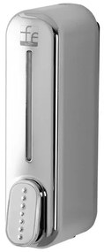 Dispenser sapone liquido a muro cromo da 350 ml con fissaggi inclusi