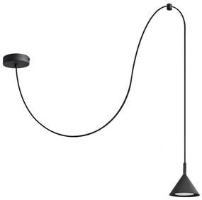 Lampadario a sospensione con filo ETNA LONG 1xGX53/15W/230V nero