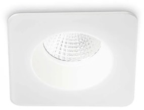Faretto Ad Incasso Moderno Square Room-65 Alluminio Bianco Led 8W 3000K