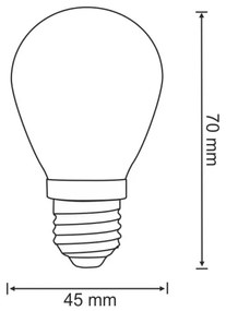 SET 2x Lampadina LED PARTY E27/0,5W/36V 2200K