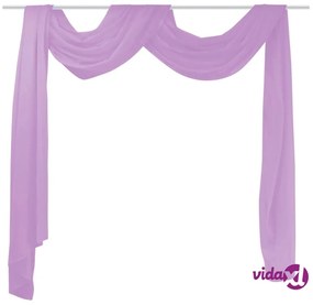 vidaXL Drappo per Tende in Voile 140x600 cm Lilla