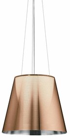 Flos KTribe Suspension 3 Lampada A Sospensione 55 cm a luce diffusa con diffusore esterno Bronzo Alluminizzato