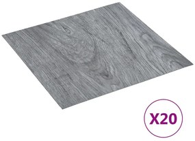 Listoni Pavimenti Adesivi 20 Pz İn Pvc 1,86 M² Grigio Chiaro /