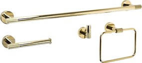Set accessori da bagno GRID Gold 4 pezzi