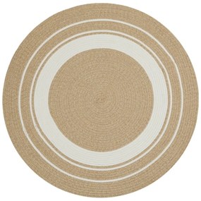 Tappeto rotondo per esterni in colore naturale ø 200 cm - NORTHRUGS