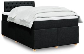 Giroletto A Molle Con Materasso Nero 120x190 Cm İn Tessuto /