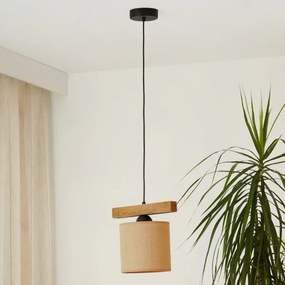 Brilagi - Lampadario a sospensione con filo FOREST 1xE27/15W/230V pino/marrone/nero