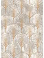 Rebel Walls Tapete Art Deco Palms - Gold