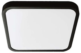 Plafoniera LED da bagno LED/18W/230V 6500K IP44 25x25 cm nero