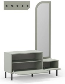 Set mobili da ingresso verde-grigio Bea - Marckeric