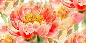 Stampa su tela – Peonie rosse