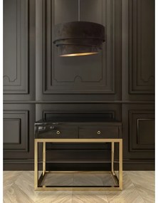 Duolla - Lampadario a sospensione con filo DEVON 1xE27/40W/230V diametro 45 cm nero/oro