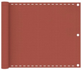 Paravento Da Balcone Terracotta 75x600 Cm İn Hdpe /