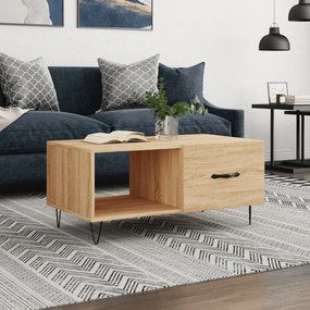Tavolino Da Salotto Rovere Sonoma 90x50x40 Cm Legno Multistrato /