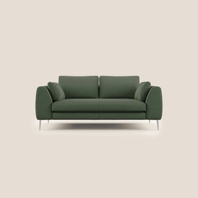 Plano divano moderno in microfibra tecnica smacchiabile T11 verde