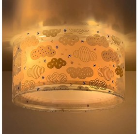 Dalber 41416S - Plafoniera per bambini CLOUDS 2xE27/60W/230V rosa