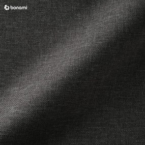 Poltrona in lino grigio antracite con orecchie a sventola Miriam - Max Winzer