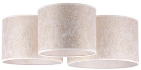 Duolla - Plafoniera ROLLER TRIO 3xE27/60W/230V bianco/oro