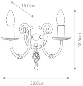 Elstead - Applique ARTISAN 2xE14/60W/230V oro