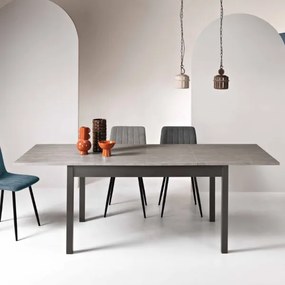 Tavolo in legno allungabile a 220 cm CAIO CEMENTO
