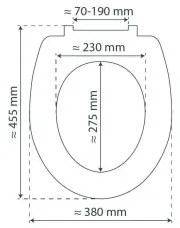 Schütte 82700 - Sedile WC SLIM WHITE SoftClose in duroplastica