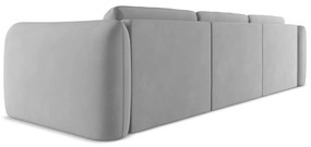 Divano angolare grigio chiaro (con penisola a sinistra) Hoku – Makamii