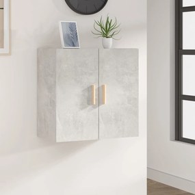 Armadietto A Muro Grigio Cemento 60x30x60 Cm Legno Multistrato /