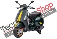 Moto Scooter Elettrico per Bambini Piaggio Vespa Sprint 12V colore Verde