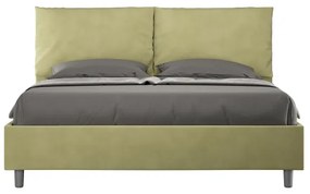 Letto contenitore da 160x190 in microfibra tč verde Antea