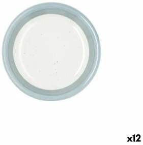 Piatto da Dolce Quid Allegra Aqua Ceramica Bicolore (19 cm) (12 Unità)