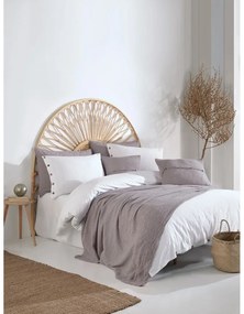 Set copripiumino e federa bianco in cotone renforcé per letto matrimoniale ed esteso 240x220 cm Como Striped – Mila Home Luxury