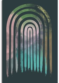 Stampa su tela – Street art arcobaleno Mid-Century