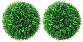 Sfere Di Bosso Artificiale 2 Pz 38 Cm /