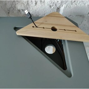 Tavolo da lavoro angolare bianco Ashme - Ragaba