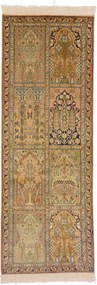 Cashmere Silk Tappeto 60x180 (Indian) Annodato A Mano
