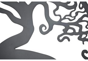 Decorazione da Parete DKD Home Decor Nero Metallo Orientale (98 x 1 x 98 cm) (100 x 1 x 100 cm) (2 Unità)