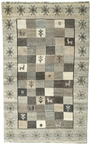 Gabbeh Tappeto 120x190 Nero (Iran) Annodato A Mano