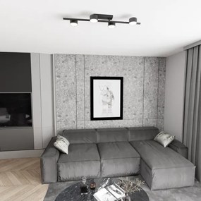 Plafoniera BET 4xGX53/12W/230V nero