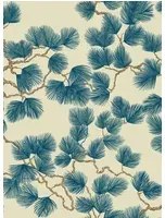 Sandberg Carta da parati Pine - Blue