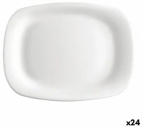 Teglia da Cucina Bormioli Rocco Parma Rettangolare Bianco Vetro 20 x 28 cm (24 Unità)