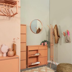 Appendiabiti color salmone in metallo ø 40x170 cm Jessy – Spinder Design