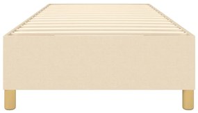 Giroletto a molle crema 90x200 cm in tessuto