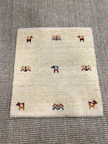 Gabbeh Tappeto persiano 40 x 40 Beige (Iran) Annodato A Mano