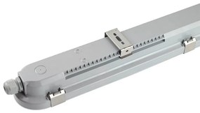 Plafoniera LED 150cm 55W IP66, CCT con Kit di Emergenza Integrato Colore Bianco Variabile CCT