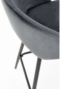 Sgabello 89x49 cm grigio/nero
